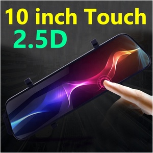 2 cách xe Video-registrator1080P ống kính kép DVR Dash Cam 10 "inch màn hình cảm ứng xe máy ảnh dòng phía sau xem gương xe Dash đến - Product Image 3