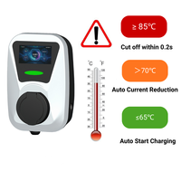 Nouvelle borne de recharge murale Cenwell pour véhicules électriques 7kW-22kW AC, prise Tesla, contrôle RFID/WiFi/application, pour maison, garage, parking commercial