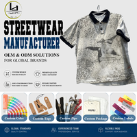 T-shirts en coton épais à col polo avec rivets, personnalisables pour homme, imprimés sérigraphiés, motif léopard vintage, par le fabricant Huili OEM