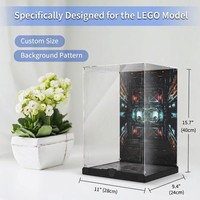Boîte de présentation en acrylique transparente personnalisable en gros pour figurines, étui de rangement anti-poussière pour modèles de collection et cadeaux