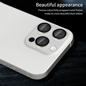 Película protectora de lente de cámara de teléfono móvil de cobertura completa película de lente de dureza de zafiro adecuada para iPhone 15 16 Pro Max - Product Image 4
