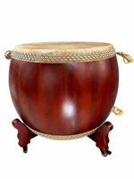 Ensemble de tambours chinois traditionnels professionnels Paigu avec cinq tambours accordés et supports individuels pour les spectacles culturels d'Asie du Sud-Est
