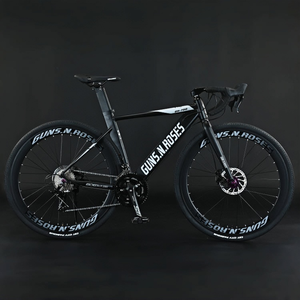 Bicicletta da Corsa Leggera da <span class=keywords><strong>Uomo</strong></span> 18 Velocità con Freno a Disco e Manubrio Curvo Forcella in Lega di Alluminio - Product Image 1