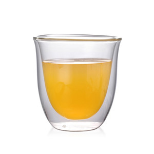 150ml nuevo diseño claro de la fabricación de vidrio de doble pared de agua tazas al por mayor para café y jugo de - Product Image 3