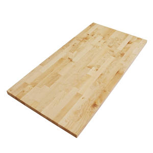 Mesa de comedor rectangular de madera maciza de abedul de diseño moderno, cocina, estilo de bloque de carnicero de madera apropiado para restaurantes - Product Image 1