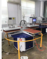 Presse à chaud rotative automatique à 2 têtes et 4 palettes avec alignement laser pour pantalons/courts/sweats à capuche/t-shirts/tapis de souris presse à chaud