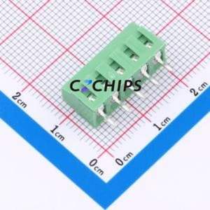 YO0521500000G Screw Terminal Block Through hole Component (THT),P=3.81mm Connector 3.81mm Green Through Hole 1 - Product Image 2