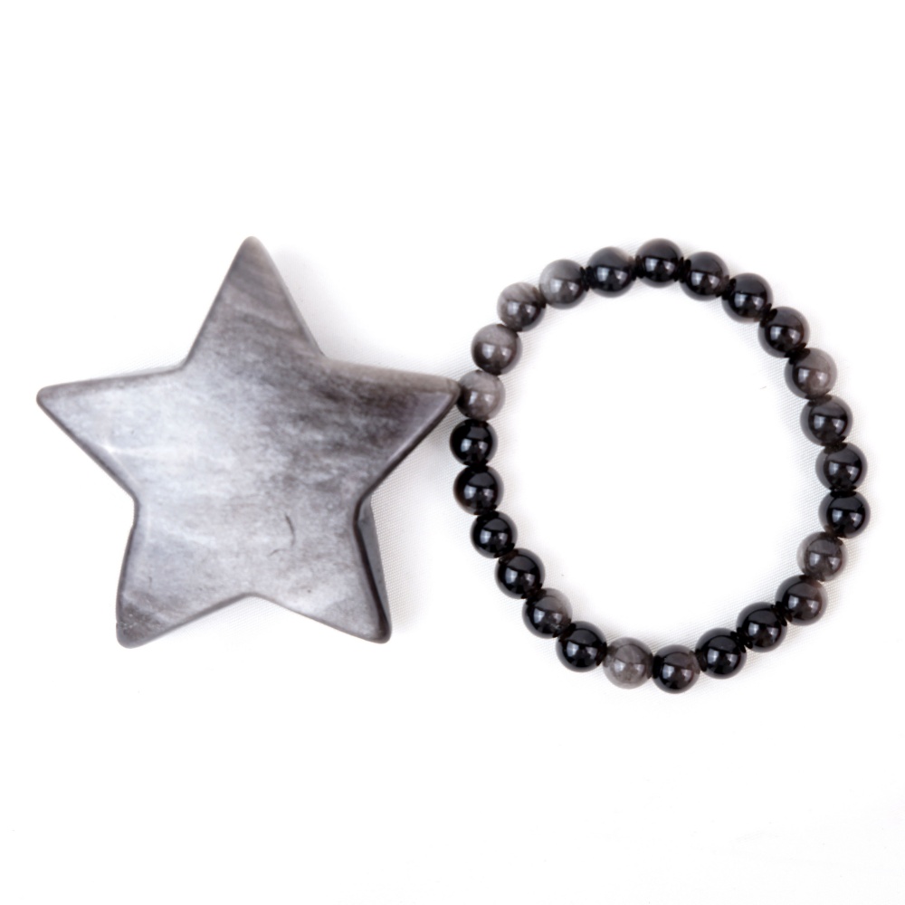 Silver obsidian