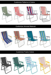 <span class=keywords><strong>เก้าอี้</strong></span>สนามปิกนิกโลหะพับได้แบบพกพาทนทานทำจากผ้าใบเหล็กสำหรับสวนและฤดูใบไม้ผลิ - Product Image 6