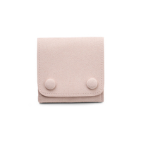 Guanfanxi chine — sac cadeau en microfibre, personnalisé, rose durable avec bouton, bague et boucles d'oreilles, bracelet, rangement, pochette pour bijoux