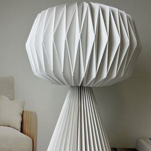 Lampe de table moderne à LED réglable, simple, écologique, flexible, <span class=keywords><strong>abat</strong></span>-<span class=keywords><strong>jour</strong></span> en papier E14 AC, chambre à coucher, bureau, hôtel, café - Product Image 3