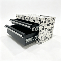 Boîte à outils portable en fer Maorong à 2 tiroirs, motif arc, pour rangement de matériel de bricolage et de quincaillerie, avec garantie de 3 ans