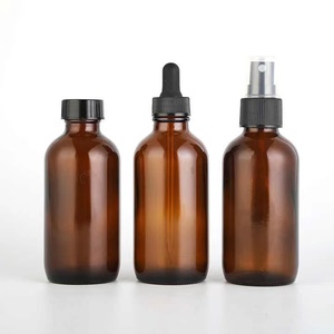 Tùy Chỉnh 15M <span class=keywords><strong>30Ml</strong></span> 60Ml 120Ml 240Ml 480Ml Dày Dưới Frosted Hổ Phách Nâu Rõ Ràng <span class=keywords><strong>Boston</strong></span> Vòng Chai Thủy Tinh - Product Image 5