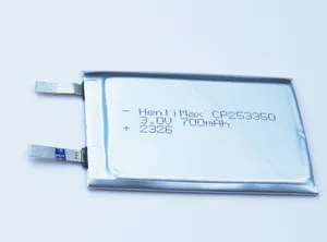 Henli Maxrature A3.0ved 3.0V 700Mah Primay Lithium Mamangaan Dioxide Knoop Batterij Batterij Verpakt Batterij 2.1 Henli Max