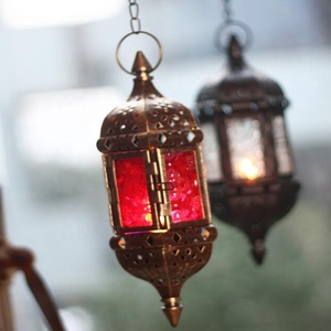 Moroccan Wrought Iron <strong>Hanging</strong> Candlestick Iron <strong>Tea</strong> <strong>Light</strong> Candle <strong>Holder</strong> - Product Image 3