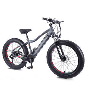 Bicicleta de montaña eléctrica de fábrica de 26 pulgadas con marco de aleación de aluminio, neumático gordo, batería de litio, bicicleta eléctrica <span class=keywords><strong>MTB</strong></span> para hombres y mujeres - Product Image 1