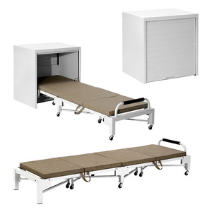 My Beloved Concubine Folding Bed A4-7 Office <b>Lunch</b> Break Single Bed With Cabinet Storage - Product Image 2