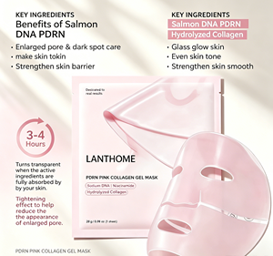 <span class=keywords><strong>Masque</strong></span> <span class=keywords><strong>facial</strong></span> en gelée de collagène rose PDRN ADN de saumon coréen végétalien Hala personnalisé, <span class=keywords><strong>hydratant</strong></span>, pour la nuit - Product Image 2
