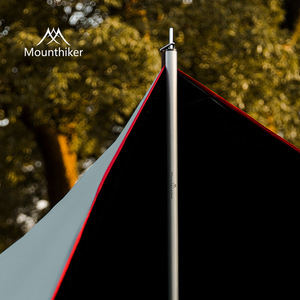 Rice Black Vinyl Canopy Outdoor Camping Single-<b>Pole</b> Butterfly Design Water Resistant 2000-3000mm Waterproof Index - Product Image 3