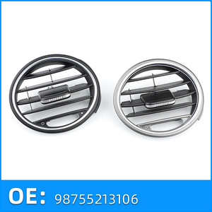 Porsche Boxster Air Vent Panel Black Silver Plastic Modern Style Car <b>Interior</b> <b>Accessory</b> - Product Image 3