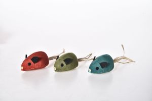 Jouet interactif pour <span class=keywords><strong>chat</strong></span>, souris en peluche avec herbe à <span class=keywords><strong>chat</strong></span>, jouet à mâcher résistant aux morsures avec queue en corde de chanvre pour chats d'intérieur - Product Image 4