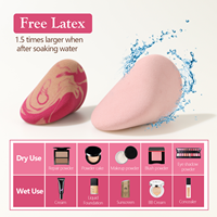 Éponge à maquillage sans latex, motif marbré, pour estomper le fond de teint liquide