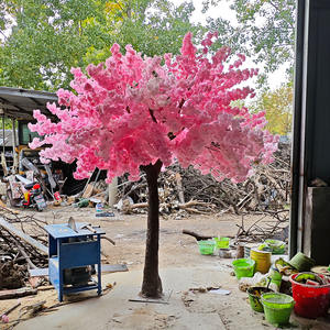 유리섬유 줄기 인공 벚꽃나무 인공 다채로운 실내외 나무 - Product Image 2