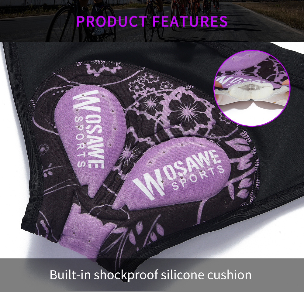 Short de cyclisme pour femmes, culotte de vélo de vtt, sous-vêtements rembourrés 3D, coussin d'impression, vélo de route, Triangle, # CU-03