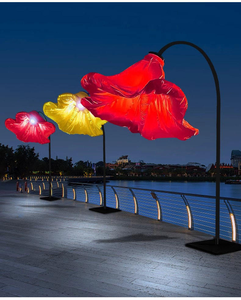 Lámpara Inflable con Forma de Flor de Trompeta, con Luces de Inducción Corporal, para Decoración Comercial en Exteriores - Product Image 2