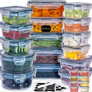 Vente en gros 24pcs Ensemble Pliable Double <span class=keywords><strong>Porte</strong></span> Ouverte Pp En Plastique Boîte De Rangement Pliable Et Bacs Conteneurs D'emballage Alimentaire - Product Image 1