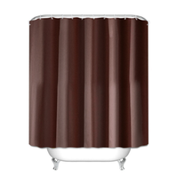 Rideau de douche moderne en tissu polyester 180*180cm, imperméable et durable