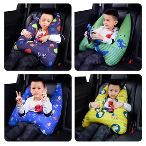 Almohada Universal para dormir en el coche, cubierta de asiento para descanso del cuello, reposacabezas de viaje para bebé, almohada de viaje de aire ajustable de seguridad