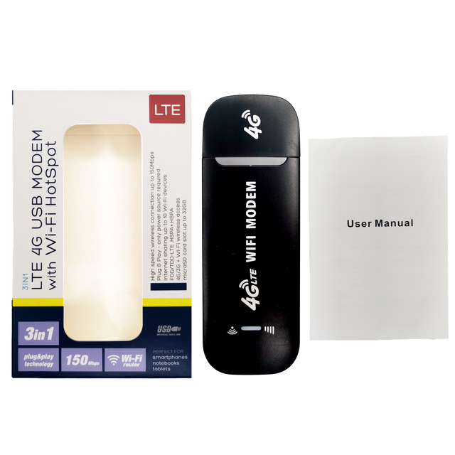 Asian Version Portable 150Mbps USB Dongle Home Wireless 4G LTE Pocket Wifi Hotspot OEM Modem Internal Used Product