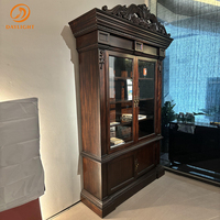 Classique haut de gamme étagère en bois hôtel Vintage Royal luxe bibliothèque en bois salon appartement personnalisable meubles anciens