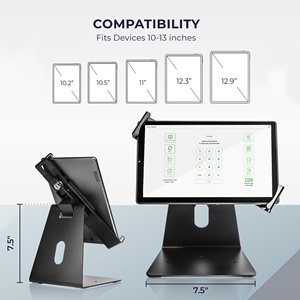 Retail Tabletop Universal 360 Degree Rotating Metal <b>Tablet</b> Support Security Display Lock Stand Anti-theft for Supermarket - Product Image 1