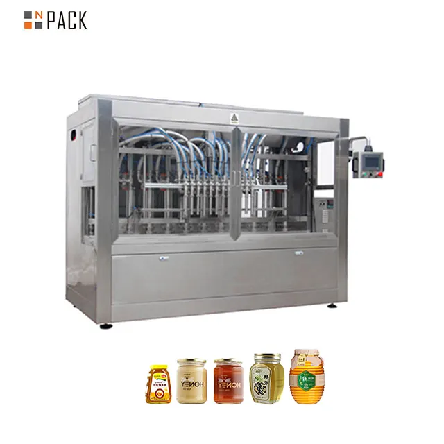 New Product Piston Fully Automatic Honey Lqiuid Filling Machine Honey Filling Line