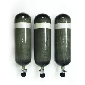 Chất lượng cao 2L 3L 6.8L 9L 12L Composite PCP bể không khí Scuba Diving Tank sợi carbon nén không khí xe tăng sợi carbon xi lanh - Product Image 3