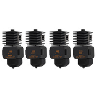 Early Riser Mini Kit Hotend à vitesse rapide Imprimantes à boîtier en silicone 3D Buse en acier trempé Laiton 0.2/0.4/0.6/0.8mm Buse en plastique