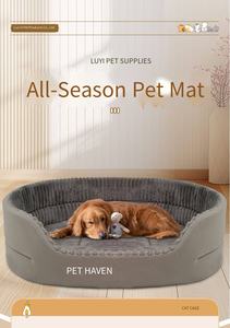 Cama para Perros Resistente a Mordeduras, Lavable, Antideslizante e Impermeable, Diseño de Sofá para Mascotas, Alfombra para Jaula, Colchoneta para Perrera, para Todas las Estaciones - Product Image 6