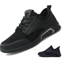 Chaussures de marche lumineuses en gros pour hommes, confortables, à fermeture éclair, pour le sport et la course, printemps, automne, hiver