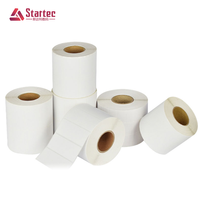 Vente en gros d'usine, papier semi-brillant auto-adhésif 80 g/m², étiquette autocollante durable, impression d'informations pour imprimante à code-barres Zebra Epson