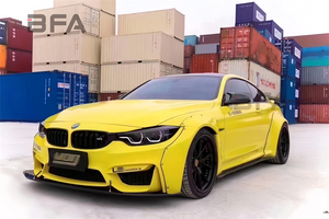 Kit de carrocería ancha estilo LB <span class=keywords><strong>para</strong></span> BMW Serie 4 M4 F82 F83: Labio delantero, faldones laterales, difusor trasero y guardabarros anchos. - Product Image 3