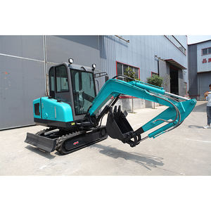 Miniexcavadora hidráulica ELORRY 2,5 T de alta calidad, excavadora pequeña sobre orugas con rodillo - Product Image 3