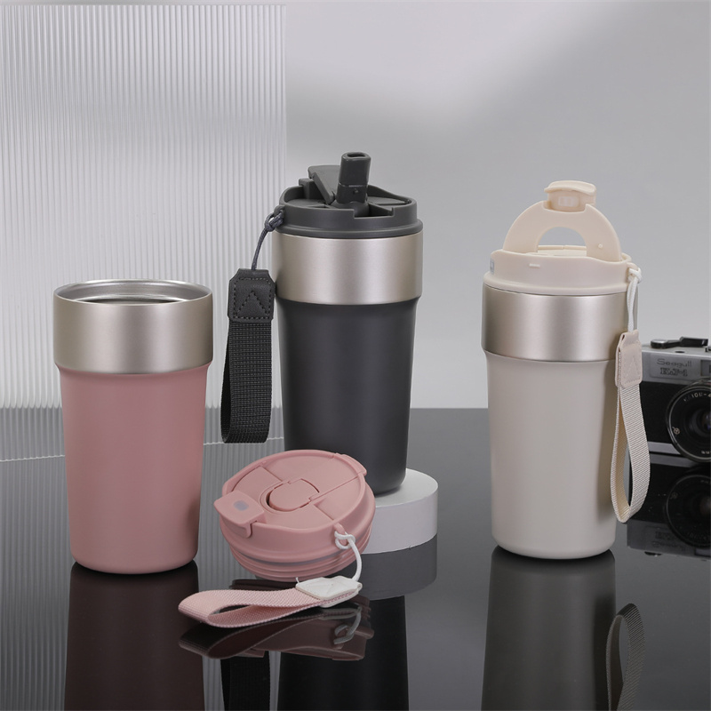 Powder Coated Insulated Stainless Steel Coffee Mug 16 oz Stainless Steel  Insulated Coffee Mugs with Lid| Alibaba.com