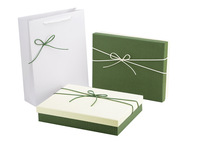Boîte de rangement portable en papier pour bijoux et montres, avec logo estampé à chaud, paillettes, fermeture magnétique et emballage en forme d'avion