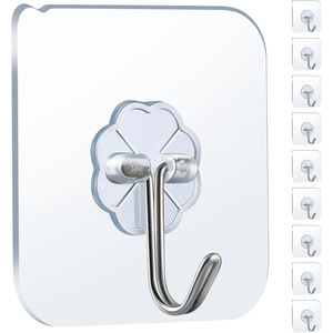 Gancho Autoadhesivo Transparente para Pared, sin Costuras, para Cocina, Baño, Sala de Estar, Dormitorio - Product Image 2
