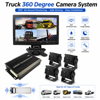 Système de caméra de vision panoramique 3D à 360 degrés |   Moniteur AHD 10,1 pouces |   Caméra de recul pour camion, bus, camping-car