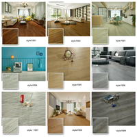 Parquet LVT auto-adhésif noir moderne de luxe, 1,8 mm et 2 mm, pour intérieur, bureau, chambre, cuisine, école, design graphique personnalisé