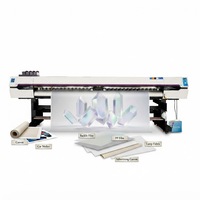 Impresora de Inyección de Tinta de Doble Cabezal 3202FA para Interiores y Exteriores, Máquina de Impresión Digital de 3.2m I3200 E1 para Película PP, Película Retroiluminada