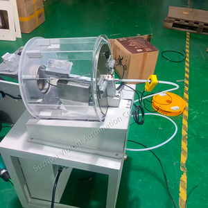 Custom-Made Stainless Steel <strong>Vibration</strong> Drum <strong>Feeder</strong> with Motor &amp; PLC Transparent Cover for Feeding &amp; Orientating Materials - Product Image 2